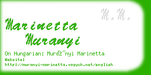 marinetta muranyi business card